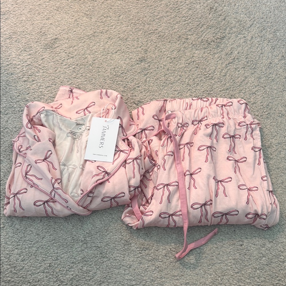 In My Jammers Pink Bow Bamboo Pajama